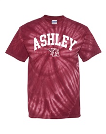 Ashley High School Maroon Tie Dye T-Shirt - Orders due Friday, September 15, 2023